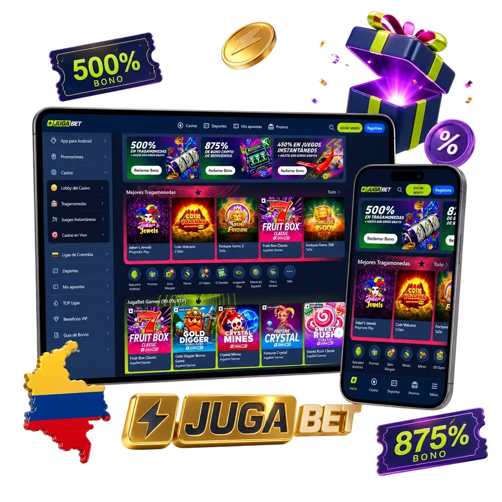 Bono de primer depósito de Jugabet: 100% hasta 500 EUR para nuevos jugadores en Colombia, depósito mínimo 10 EUR
