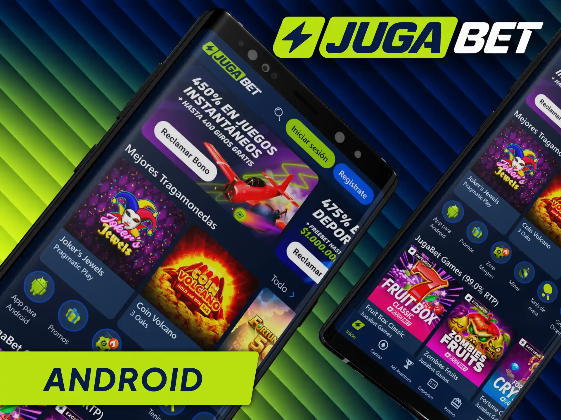 Descarga la app en Android para instalar la aplicación de Jugabet en tu dispositivo.