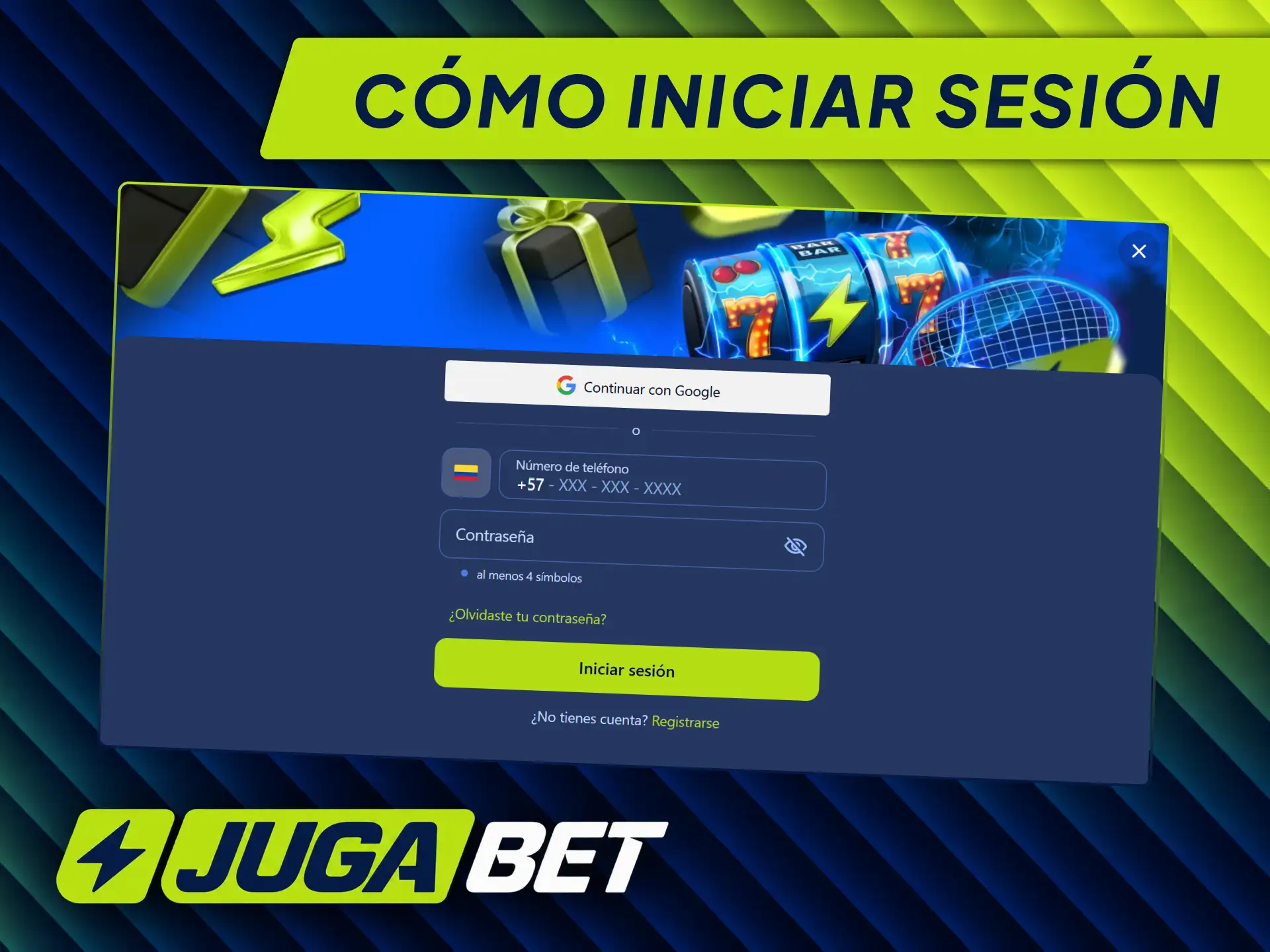 Inicia sesión en Jugabet Colombia para acceder a tu perfil y jugar.