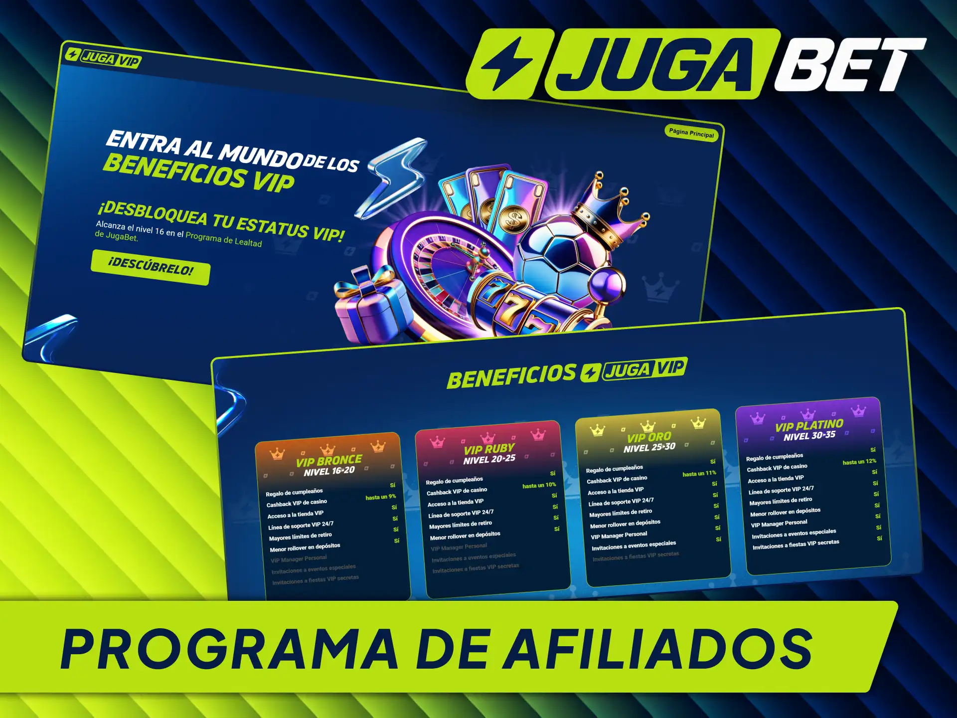 Unite al programa de afiliados de Jugabet y generá ingresos promocionando la marca.